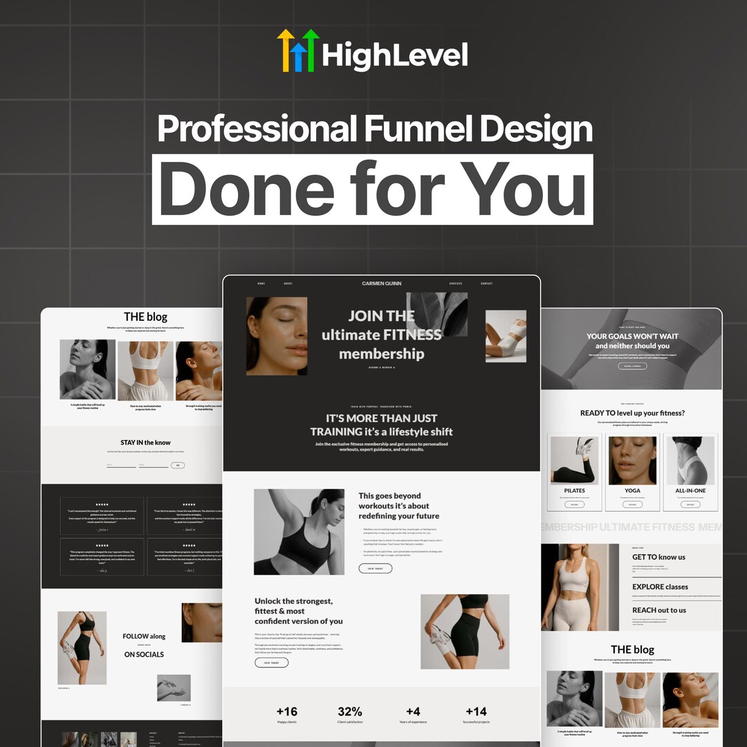 Gohighlevel Membership Website Template GHL Subscription & Member