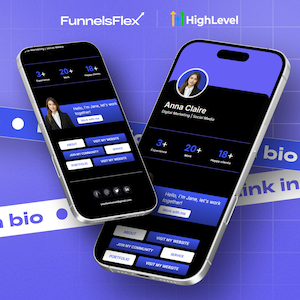 GoHighLevel Digital Marketing | Social Media Link Page Bio Funnel Template