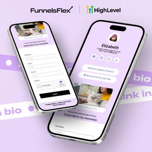 GoHighLevel Coaches & Influencer Link Page Bio Funnel | All-in-One Engagement Hub for Bold Digital Creators
