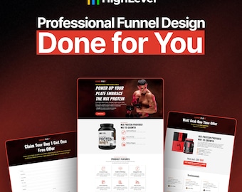 GoHighLevel Fitness Coaching Funnel Template - Fitness Coach Funnel, Kunden-Buchungssystem, Responsive Design