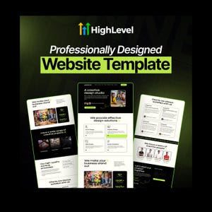 GoHighLevel Website Template: Digitales Marketing, Funnel, Funnel (inklusive PDF-Anleitung)