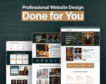 GoHighLevel Lawyer Website Template | GHL Law Firm Website | Attorney Landing Page | Legal Services Site | Instant Download Design