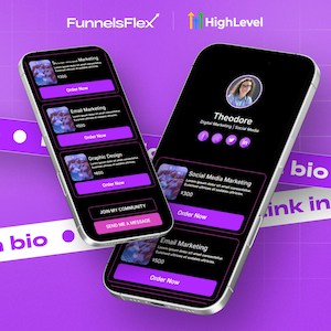 Agency Pro Bio Link Page – Modern Services Funnel Template for GoHighLevel