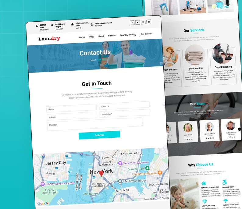 Gohighlevel Laundry Website Template GHL Laundromat & Laundry Service