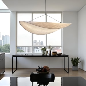 Minimalist Pendant Light Cloud Shape Modern Ceiling Light Fixture for Living Room, Bedroom, Kitchen – Soft Ambient Lighting, Handmade