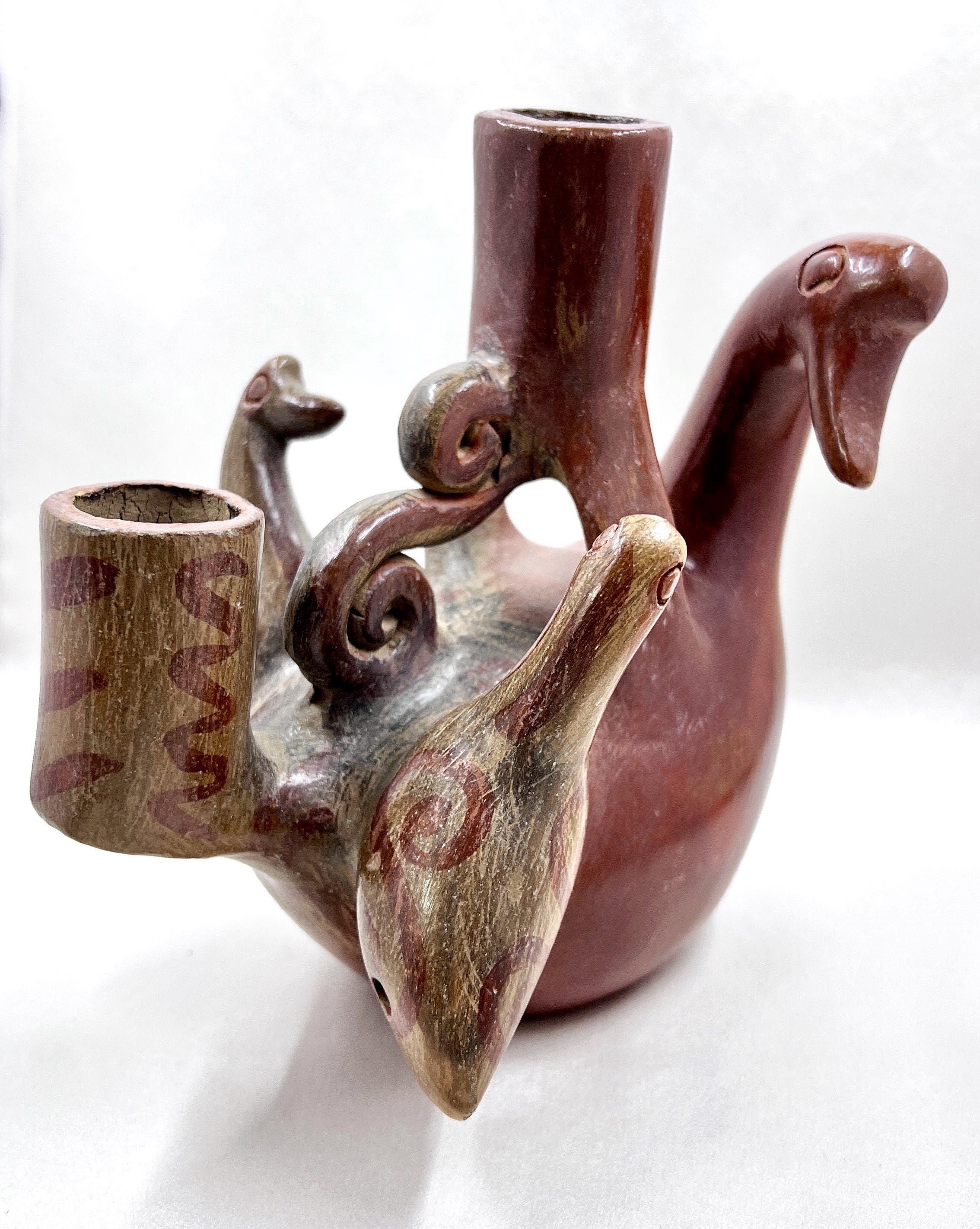 Heron Martinez Mendoza, Mexican Folk Art, Duck Candelabra Heron Martinez Mendoza, Mexican Folk Art, Duck Candelabra