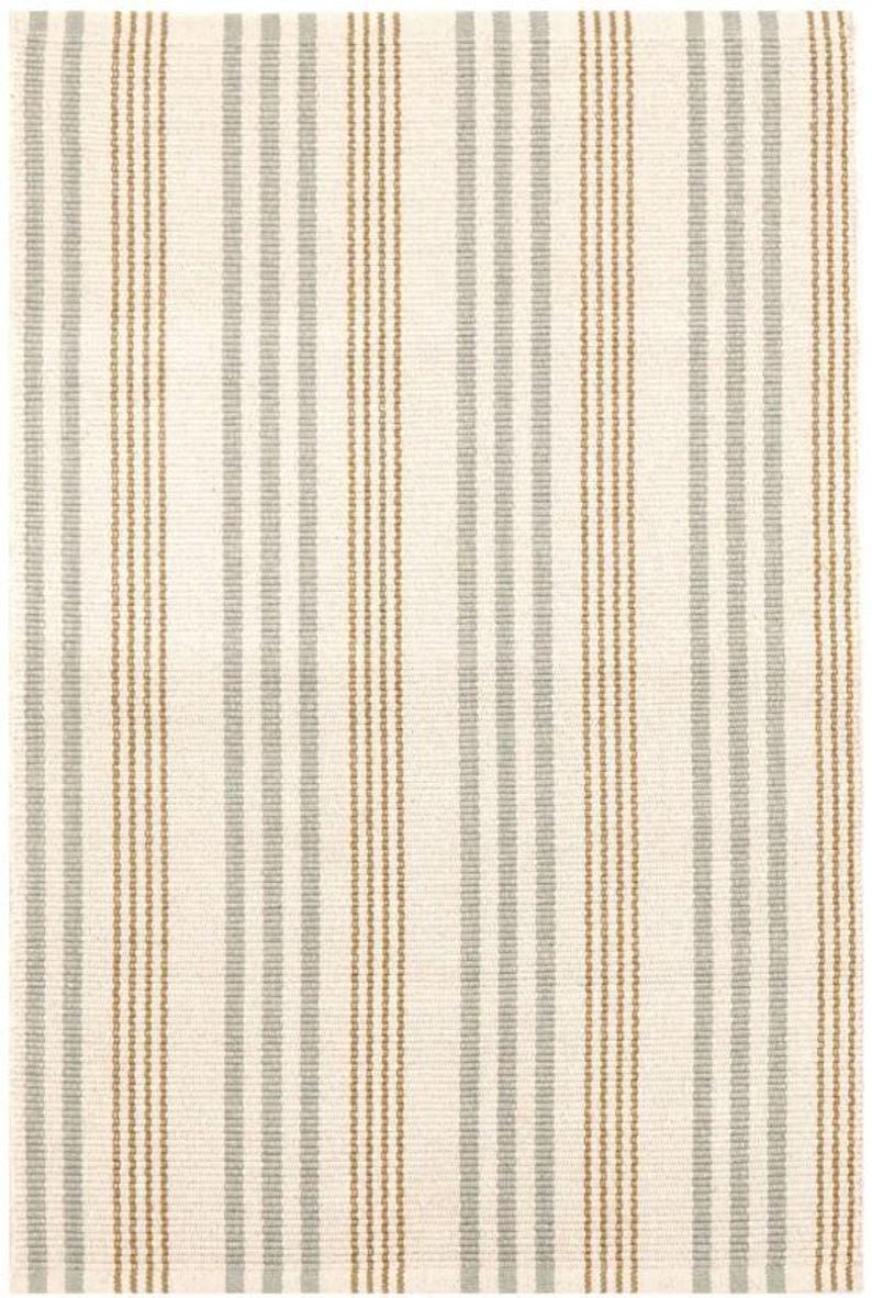 Handwoven Neutral Striped Rug, Modern Minimalist Cotton Area Rug - Etsy