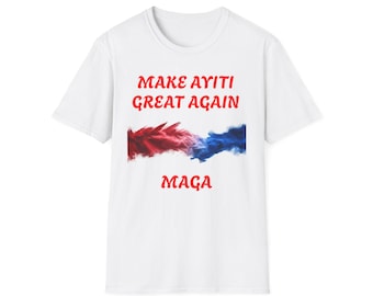 Camiseta Make Ayiti Great Again / Camiseta unisex de estilo suave, camiseta de orgullo haitiano, prenda de celebración cultural, regalo para activistas, [...]