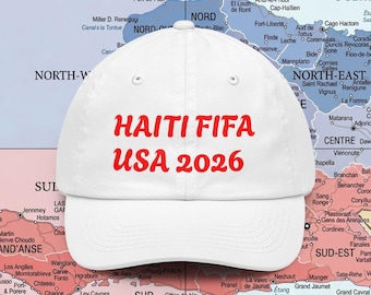 Gorra de béisbol de Haití FIFA USA 2026 / Copa Mundial de Fútbol