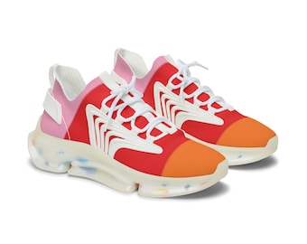 Zapatillas deportivas con degradado de bloques de color / Zapatillas de malla para mujer