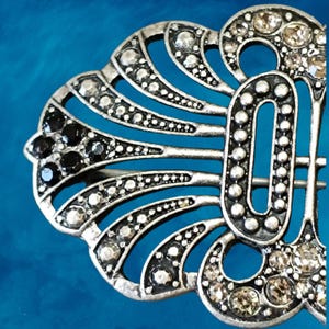 14k White Gold Diamond Brooch, Sterling Silver Diamond Brilliant Brooch, Wedding & Engagement Brooch Gift For Girlfriend Handmade Jewelry