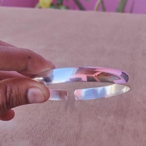 Handmade Sterling Silver Cuff Bracelet: Minimalist Unisex Bangle