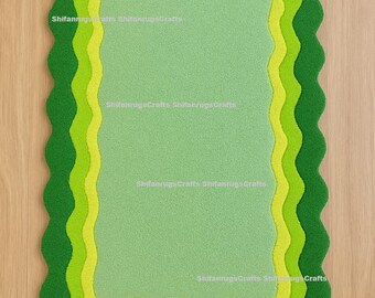 Hand-Tufted Wool Rug | Irregular Modern Green Rug, 8x10