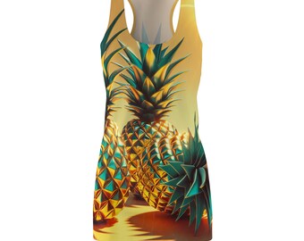 Tropical Pineapple Racerback Dress