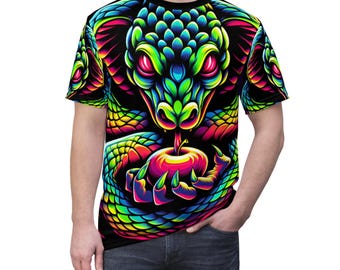 Evil Snake Tee - Unisex Cut & Sew T-Shirt for Bold Style