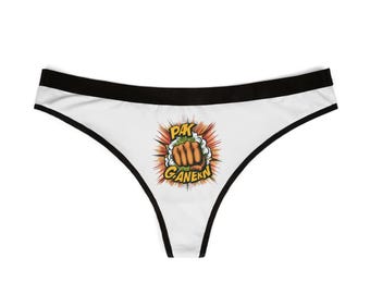 PAK! GANERN Women's White Thong - Cute & Comfortable Intimates
