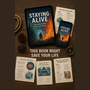 Staying Alive: Printable Survival Guide for Emergencies | Natural Disasters, Wilderness, DIY Tools