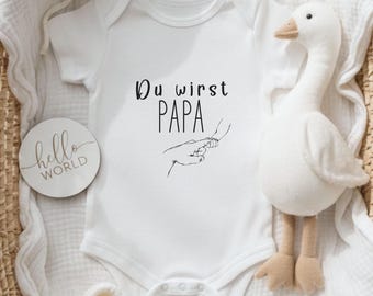 Du wirst Papa Babybody, Schwangerschaft verkünden, Geschenk für Papa, Baby Ankündigung, Überraschung Schwangerschaftsverkündung