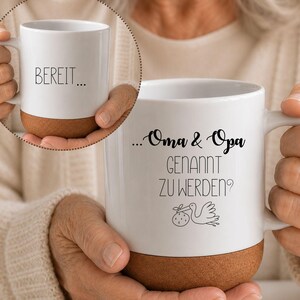 Schwangerschaft verkünden Tasse, Du wirst Oma Opa, Geschenk für Großeltern, Überraschung Großeltern, Baby Announcement, Geschenkidee Oma Opa
