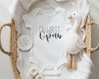 Babybody Schwangerschaft verkünden, Du wirst Opa, Geschenk für werdenden Opa, Baby Ankündigung, Überraschung Großeltern, Geschenkidee Opa