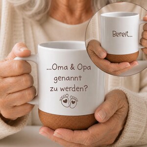 Schwangerschaft verkünden Tasse, Du wirst Oma Opa, Geschenk für Großeltern, Überraschung Großeltern, Baby Announcement, Geschenkidee Oma Opa