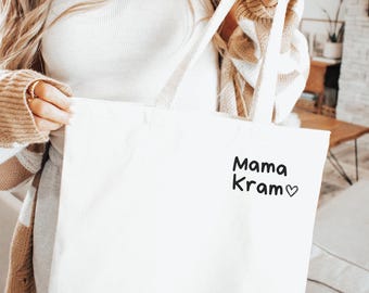 Mama Tragetasche, Stoffbeutel Mama, Geschenk für Mama zum Muttertag oder Geburtstag, Geschenk zur Geburt