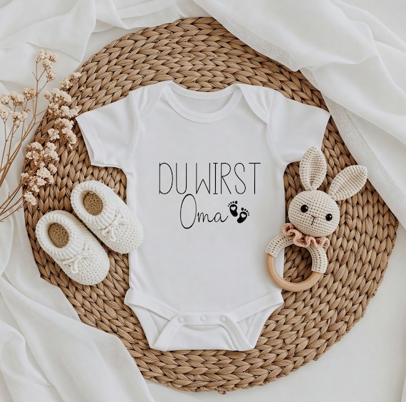 Babybody Schwangerschaft verkünden, Du wirst Oma Geschenkidee, Baby Announcement Body, Body personalisiert, Ihr werdet Oma Opa, Überraschung