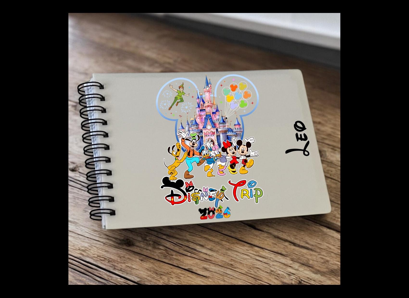 Personalised Disney Autograph Book 2026. Peterpan. Mickey. Minnie
