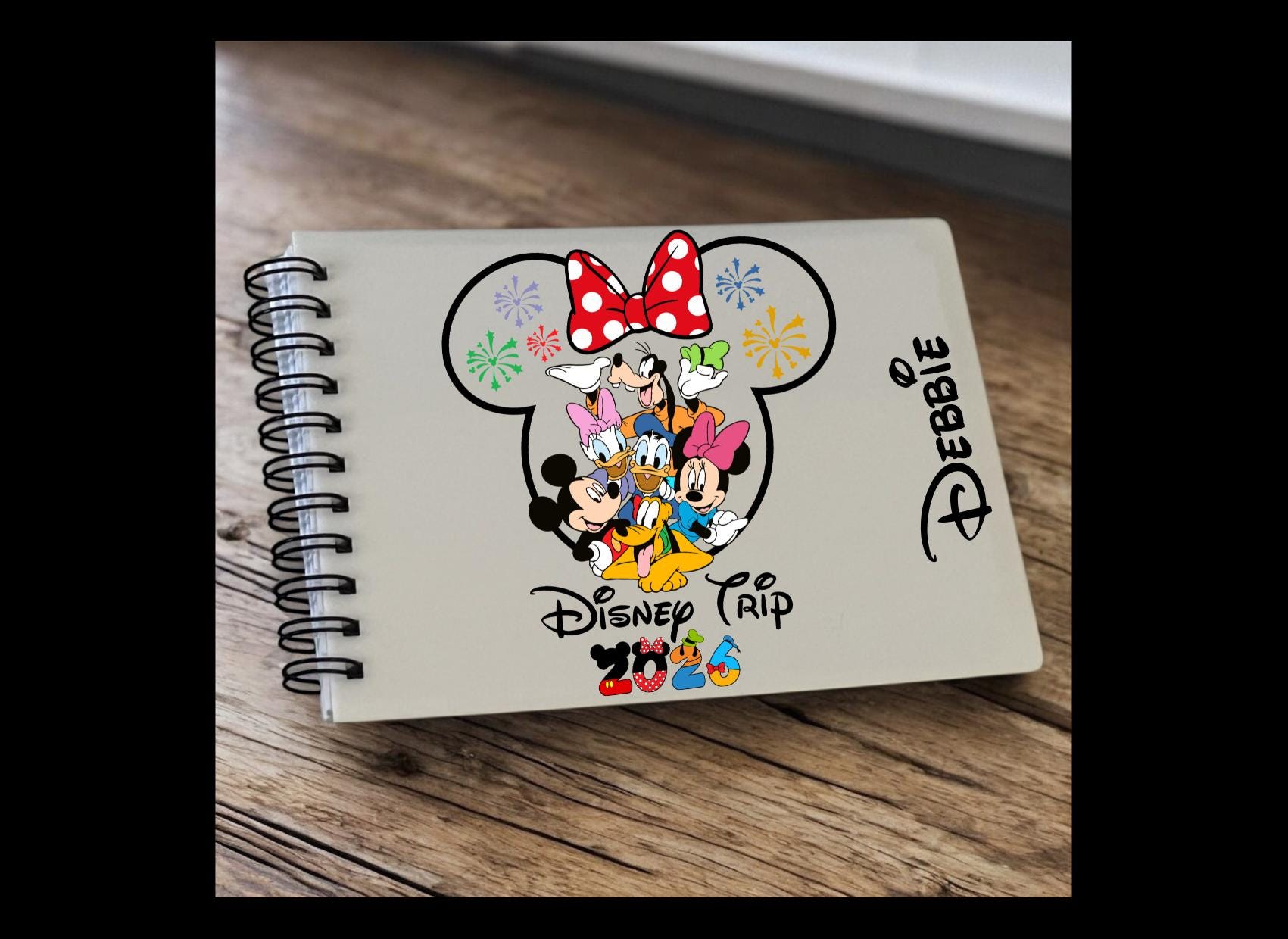 ミッキーマウス　ミニーマウス　リトグラフ　COA認定書付き Personalised Disney Autograph Book 2026. Mickey. Minnie. - Etsy