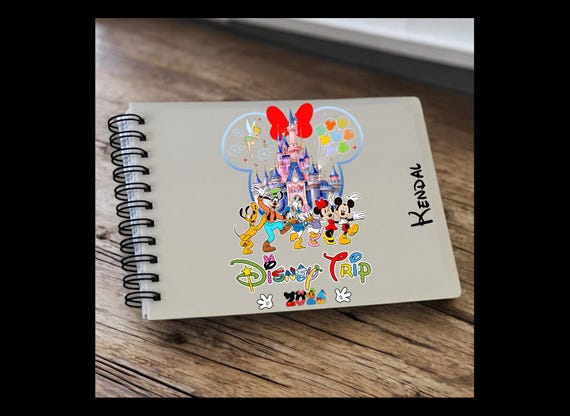 Personalised Disney Autograph Book 2026. Peterpan. Mickey. Minnie