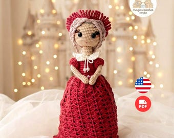 Crochet Pattern Amigurumi Doll – Princess Fabienne | PDF Digital Pattern, DIY Gift