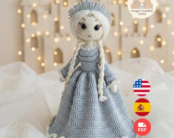 Crochet Doll Pattern: Amigurumi Princess Aurelienne PDF (Digital Download)