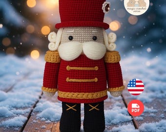 Crochet Pattern Nutcracker  •  Christmas Amigurumi Doll PDF