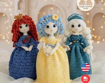 Crochet Doll Pattern – One Doll with 3 Outfits (PDF)