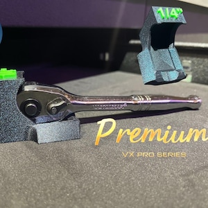 Premium Magnetic Ratchet Organizer – 1/4&quot;, 3/8&quot;, 1/2&quot; Drive | VX Premium Series