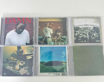 Kendrick Lamar Modern Hip Hop Custom Mixtape CD - Featuring Hits from DAMN., To Pimp a Butterfly, good kid, m.A.A.d city and more