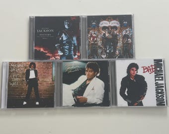 Vintage Michael Jackson Cds: Thriller, Bad, Dangerous, History - Etsy