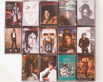 Michael Jackson Cassette Tape Collection – 80s 90s Retro Music Albums