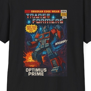 Transformers Optimus Prime Vintage Cartoons Unisex T-Shirt - Childhood Memories and Fun Designs