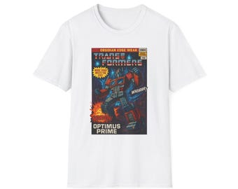 Transformers Optimus Prime Vintage Cartoons Unisex T-Shirt - Childhood Memories and Fun Designs