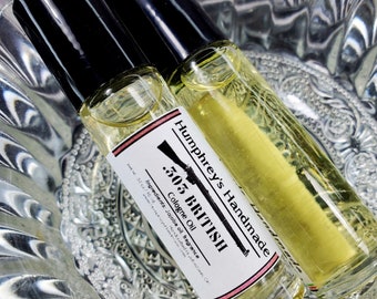 Men's .303 BRITISH Cologne Oil, Scotch Whisky Roll On Fragrance Oil, Bpa Free Glass Bottle, Moisturizing Jojoba Oil Pro Gun Second Amendment