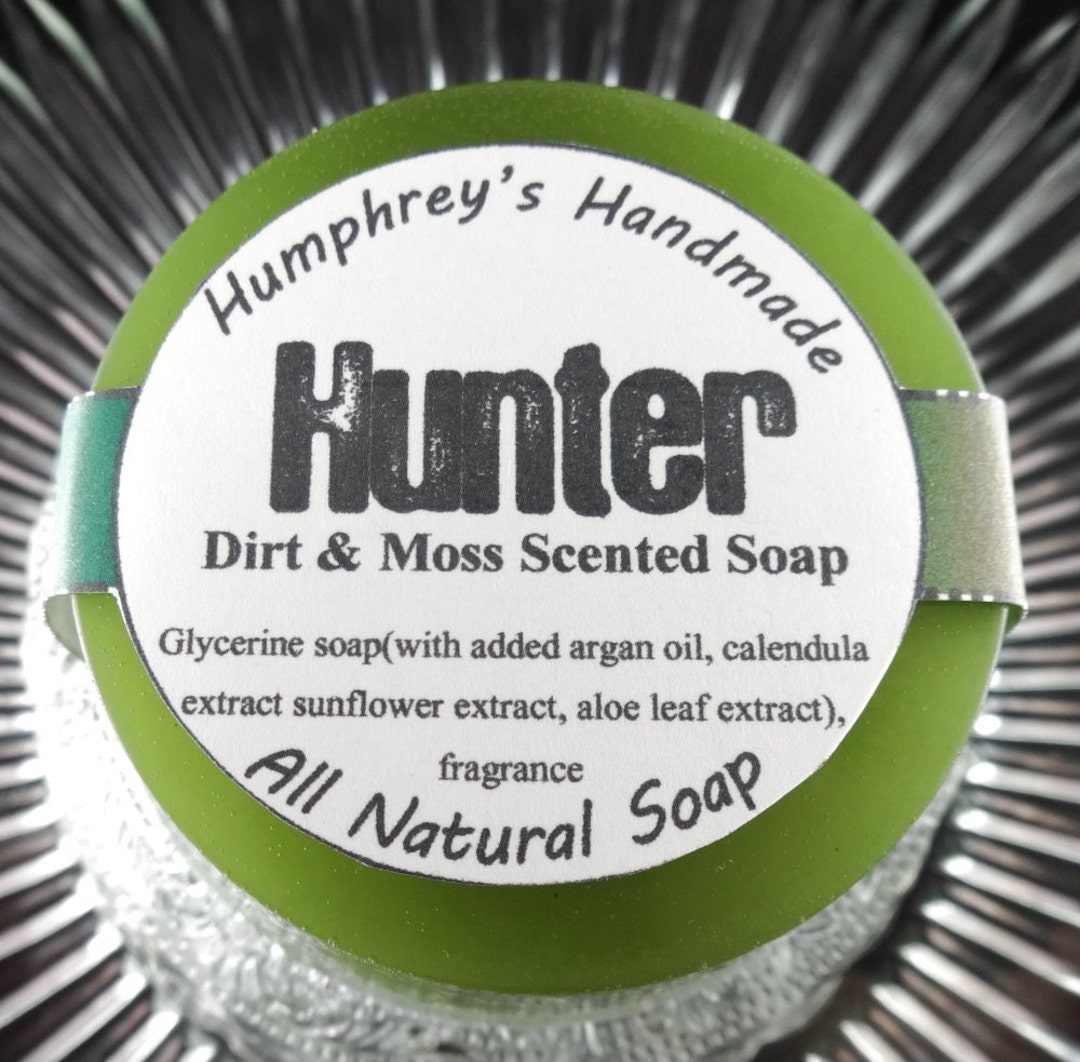 HUNTER Soap, Dirt and Moss Scented Men's Shave & Shampoo Soap, Men's