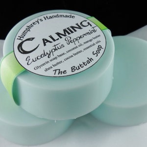 CALMING Soap, Eucalyptus Peppermint Essential Oil, Amazing Buttah Soap ...