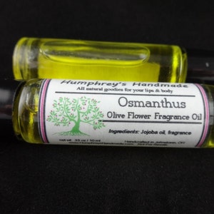 OSMANTHUS Perfume Fragrance, Peach Tea Sweet Olive Japanese Roll On Fragrance Oil, East Asia, Bpa Free Glass Bottle, Moisturizing Jojoba Oil