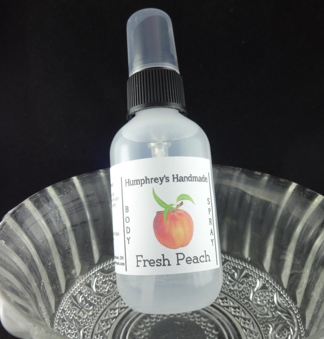 FRESH PEACH Body Spray Handcrafted Perfume Room and Linen