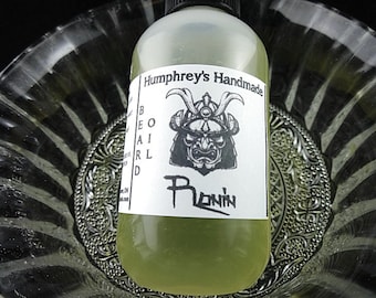 Men's RONIN Beard Oil, CHOOSE SIZE Hinoki Musk Scent, Cologne Beard Conditioner, Natural Beard Oil for Men, Apricot Kernel Oil, Avocado Oil