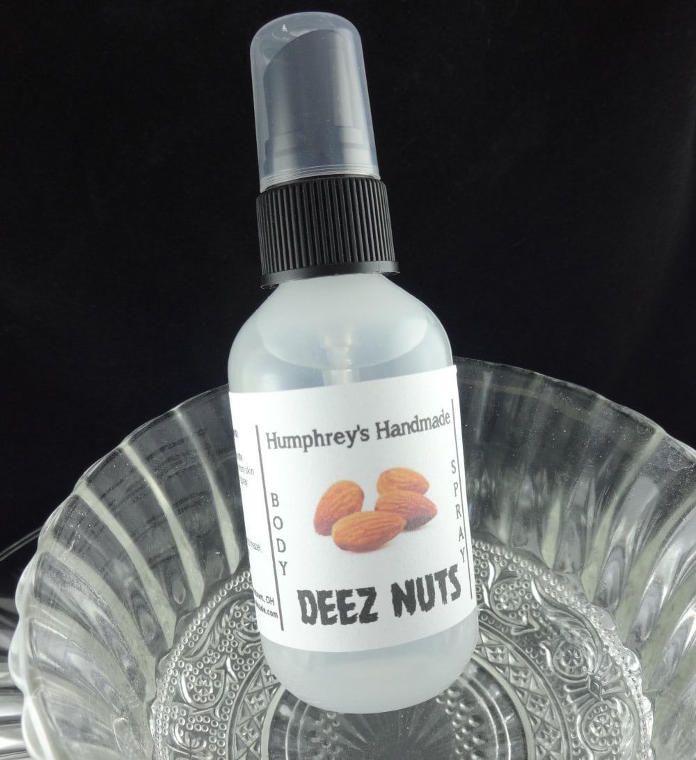 Deez Nuts Unisex Body Spray Honey Almond Handcrafted Perfume Etsy Hong Kong