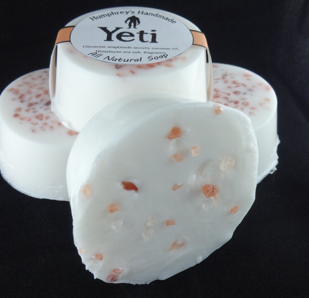 YETI Soap, Exfoliating Pink Himalayan Sea Salt Cold Process Soap ...