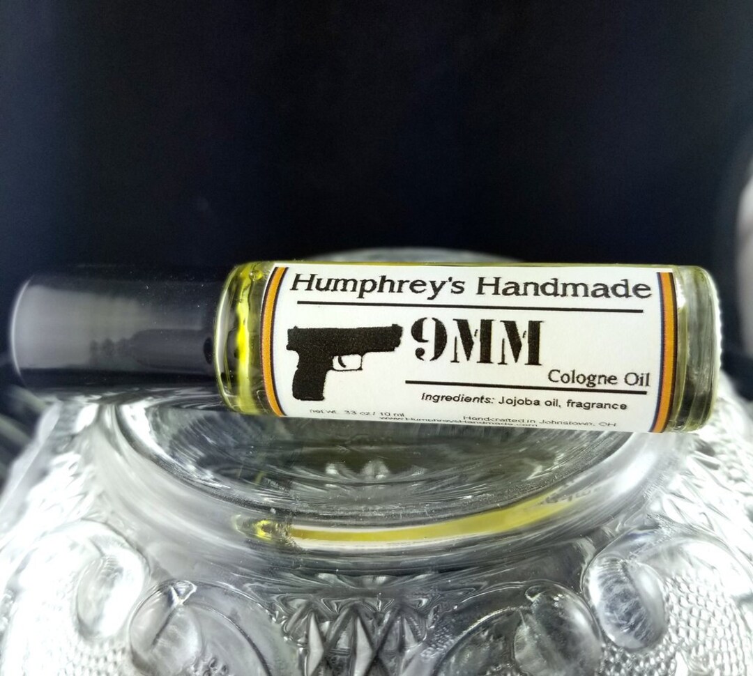 9MM Men's Cologne Oil, Coffee & Leather Roll on Fragrance Oil, Bpa Free Glass Bottle