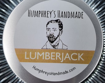 LUMBERJACK Soy Wax Masculine Candle, 8 oz Cedarwood Sandalwood Cedar Woods, USA Made Men's Candle, Unisex, Woody Earth Outdoors Camping